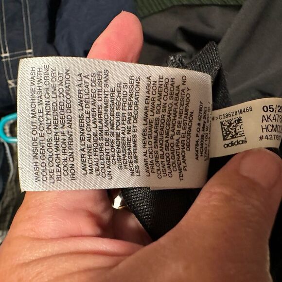 Adidas Boys Track Pants Joggers Black/Silver Size 14 - Picture 6 of 6